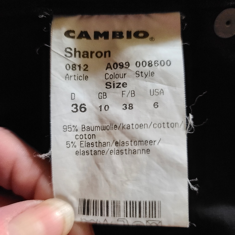 Cambio "sharon" Jeans size 6
